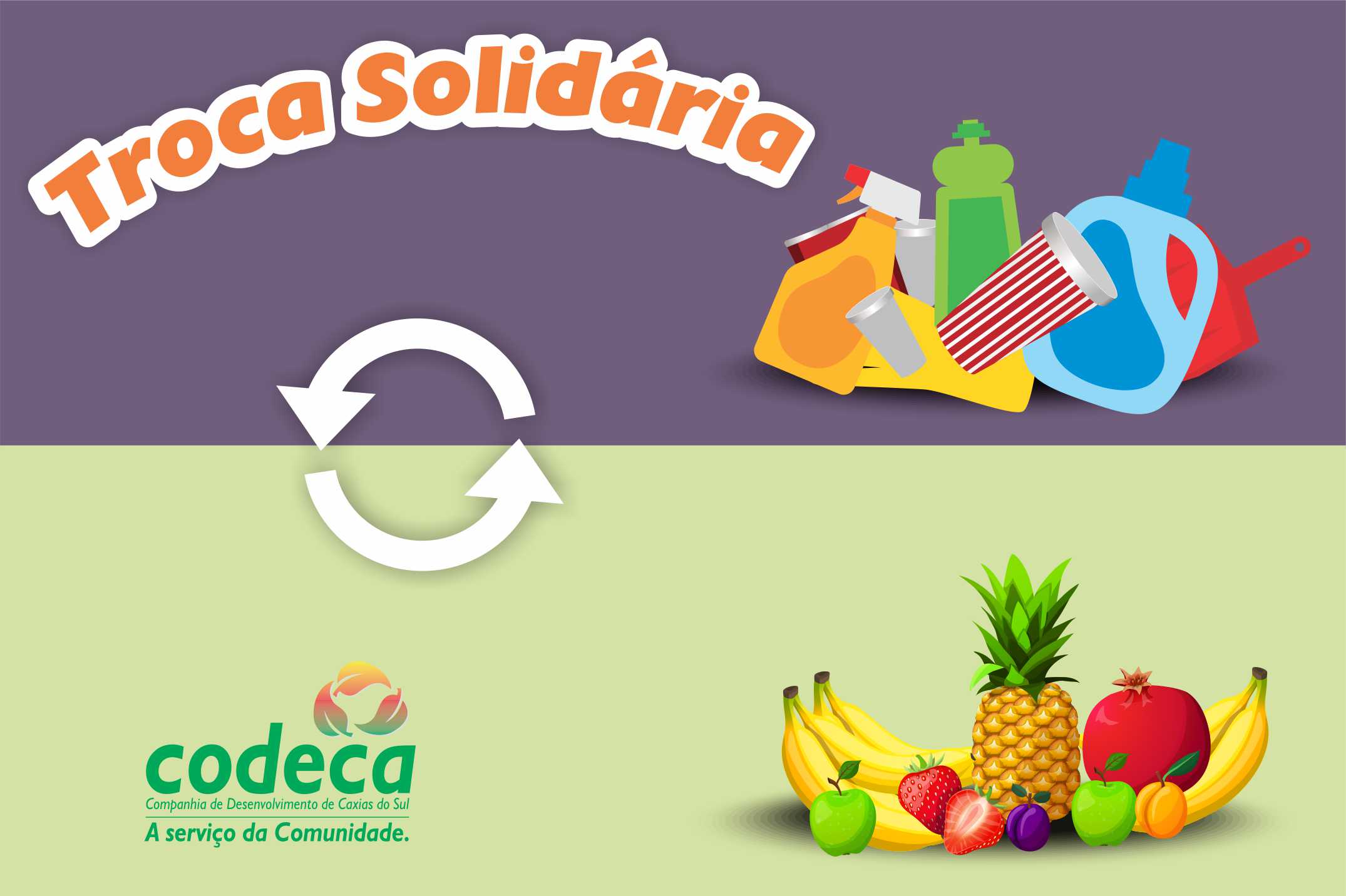  Sábado ocorre mais uma edição do Troca Solidária