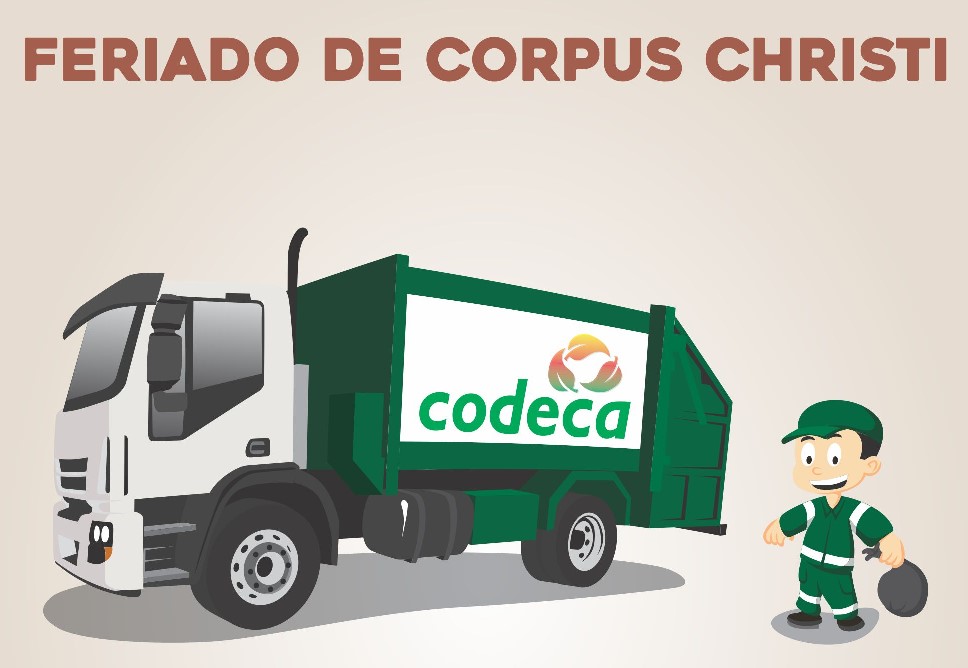  Codeca terá cronograma especial para varrição e coleta no feriado de Corpus Christi  