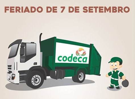  Confira os serviços de varrição e coleta no feriado de 7 de Setembro 