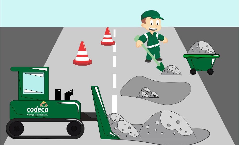  Codeca inicia obras de fresagem em via do bairro Medianeira  