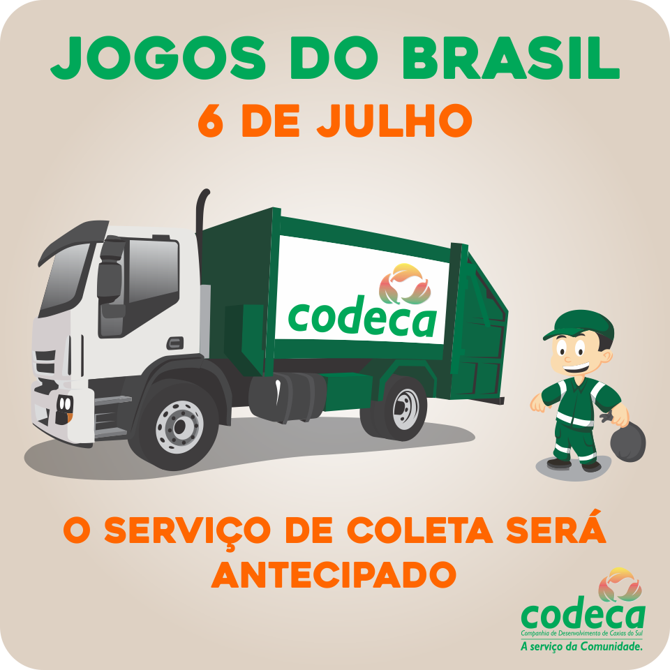  Codeca antecipa coleta no turno da tarde nesta sexta, 06/07  
