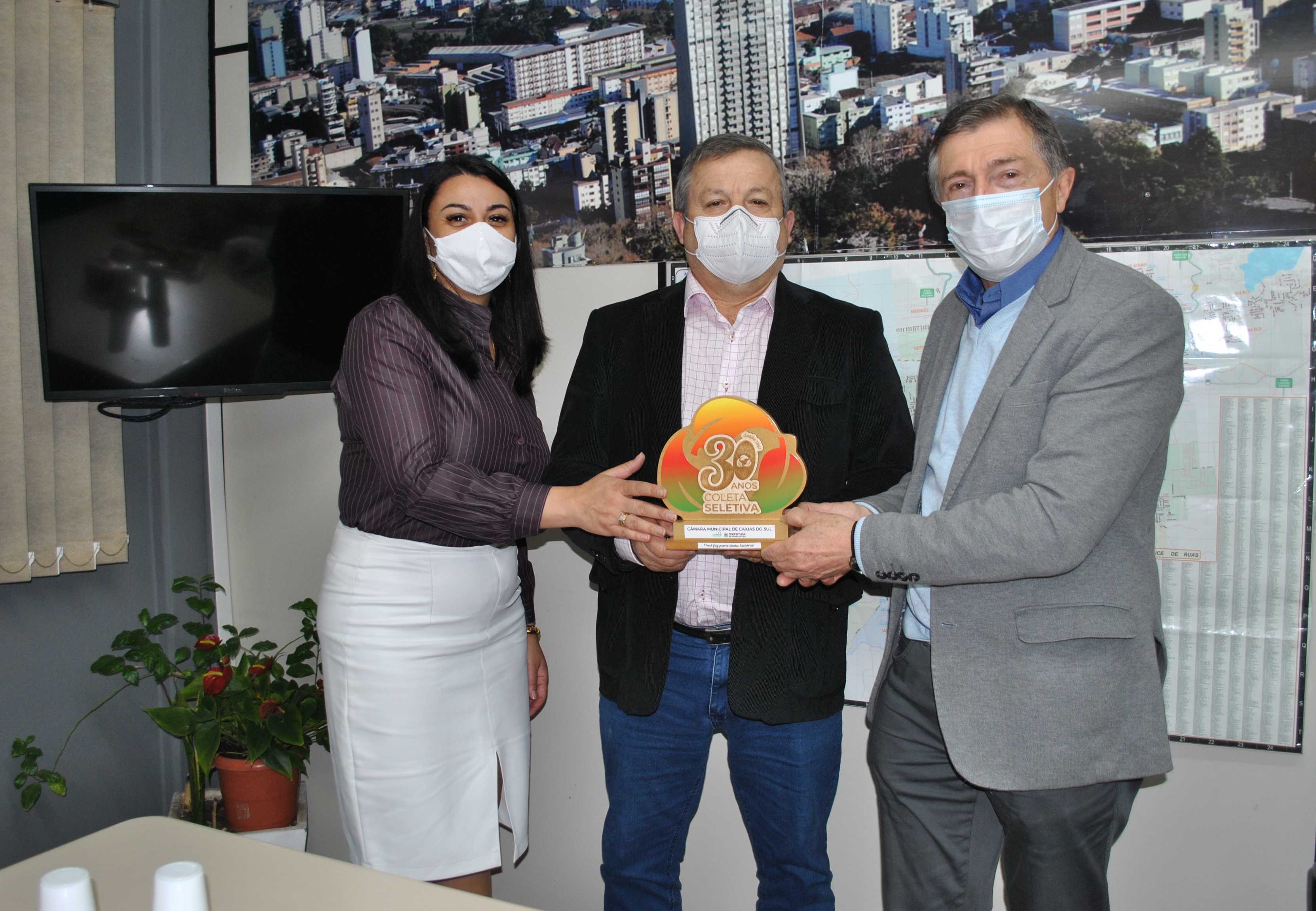  Codeca agradece à Câmara Municipal parceria nos 30 anos da coleta seletiva em Caxias do Sul