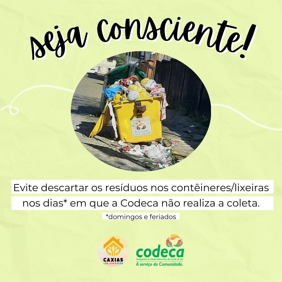  Codeca apela à comunidade para não descartar resíduos durante os feriados de Natal e Ano Novo