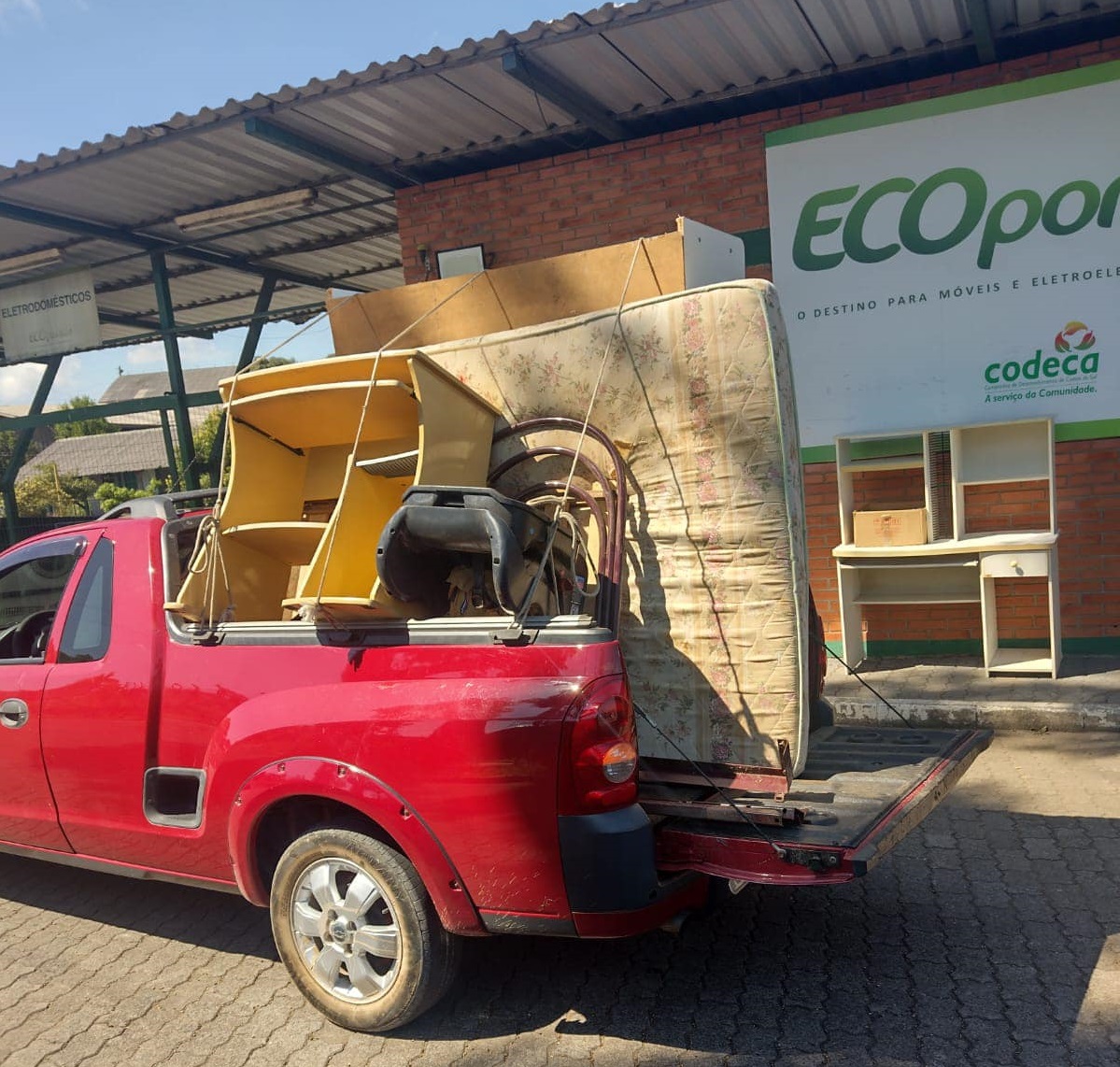  Ecoponto destina 393 itens a famílias carentes em março