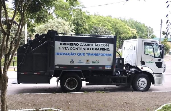  Caminhão da Codeca é o primeiro do Brasil a ser pintado com grafeno