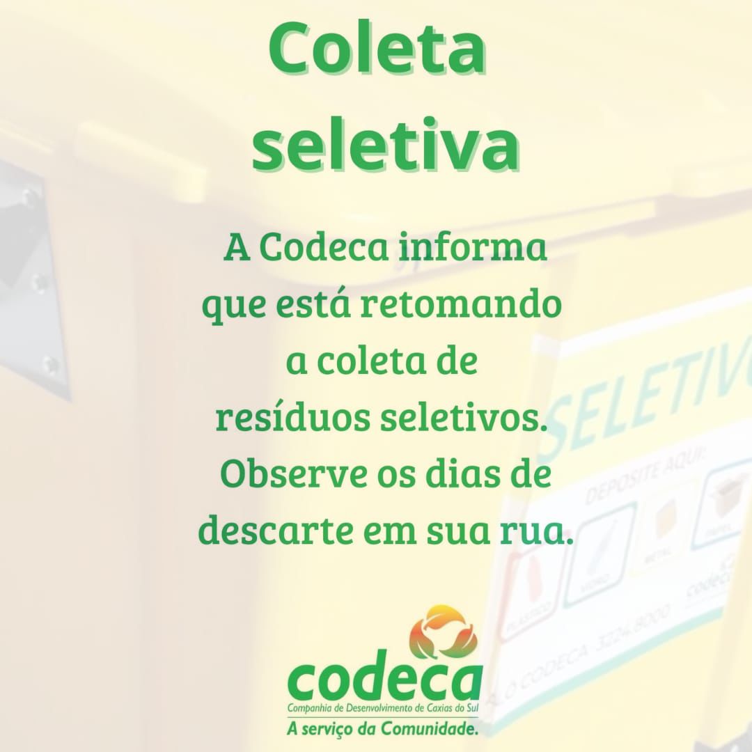  Coleta de resíduos seletivos é normalizada