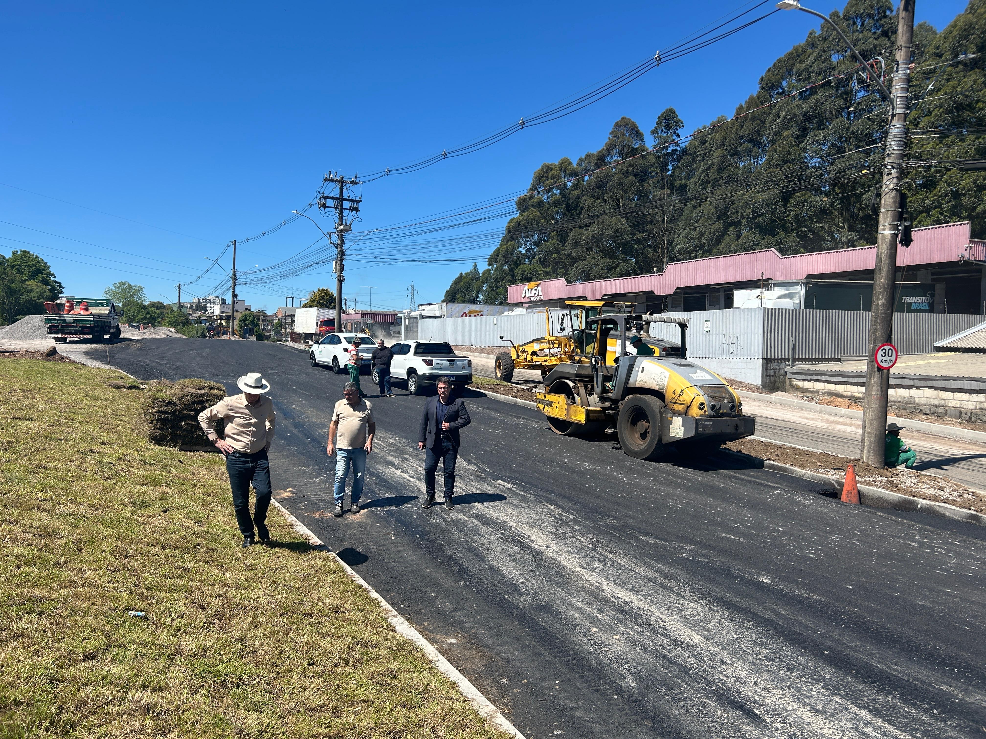  Obra de acesso ao bairro Desvio Rizzo avança com novas alterações de trânsito