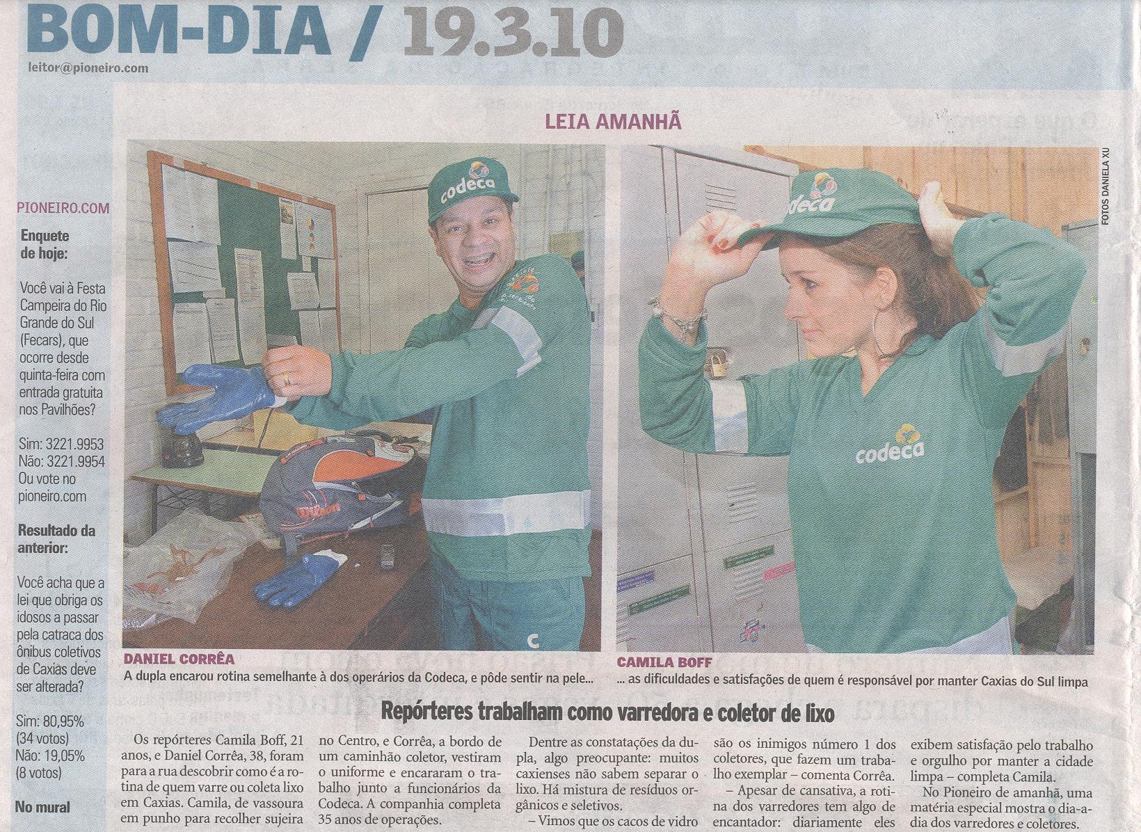  Reportagem especial homenageia colaboradores da CODECA