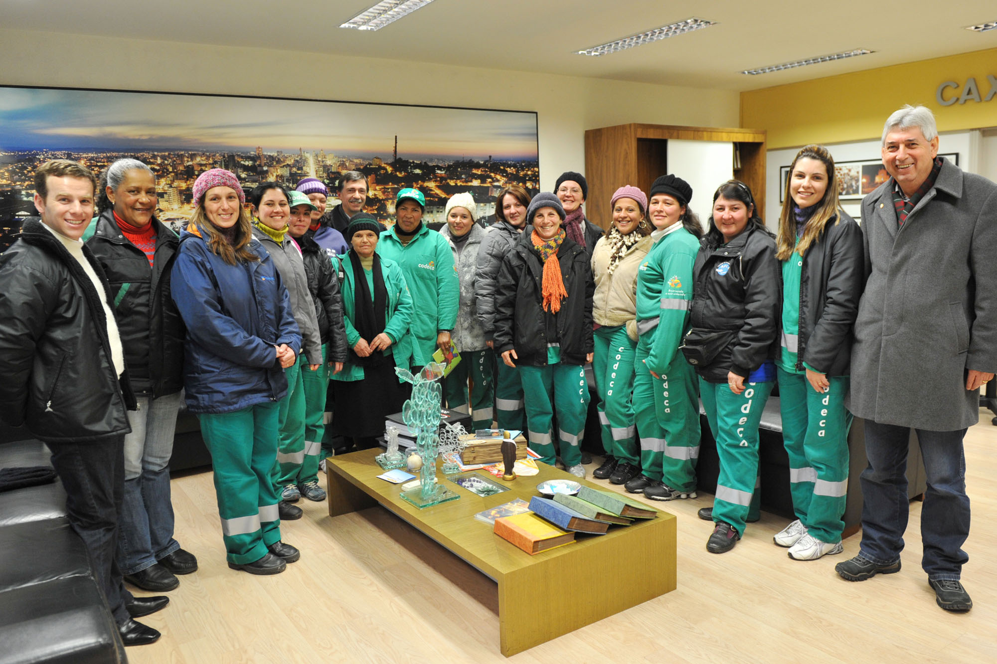  Colaboradoras da CODECA visitam Gabinete do Prefeito