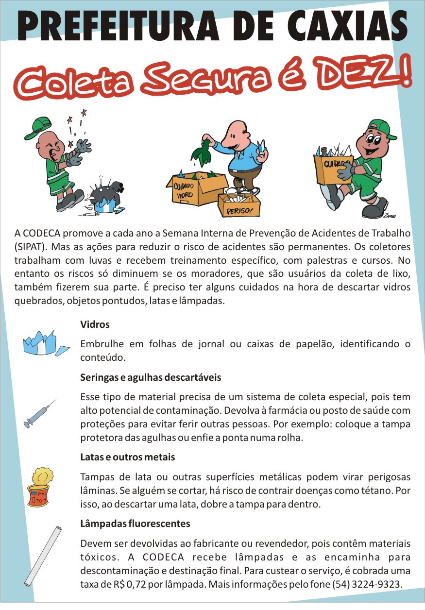  Neste sábado tem blitz sobre Coleta Segura e 1ª Mateada da Sipat/ CODECA