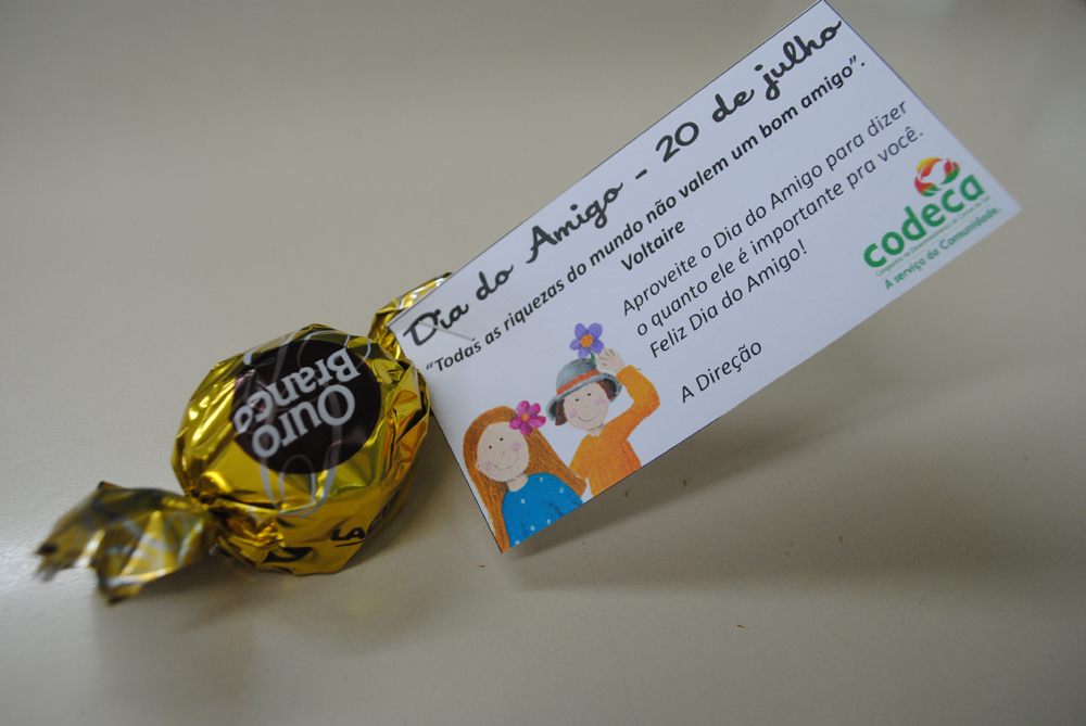  Codeca valoriza o Dia do Amigo