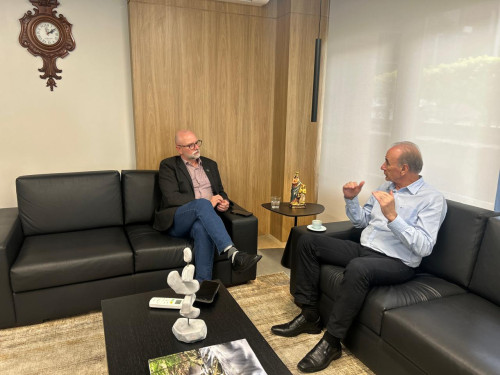 Direção da Codeca é recebida pelo presidente da CIC Caxias