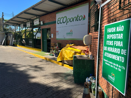 Ecoponto da Codeca atende normalmente neste fim de ano
