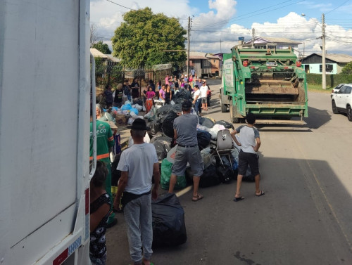 Mais de 177 toneladas de resíduos foram arrecadadas pelo Troca Solidária